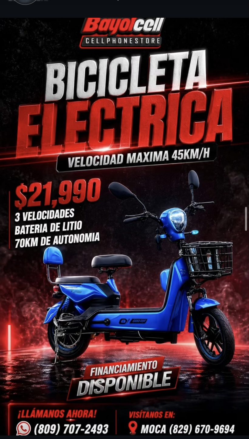 Bicicleta eléctrica Bayolcell