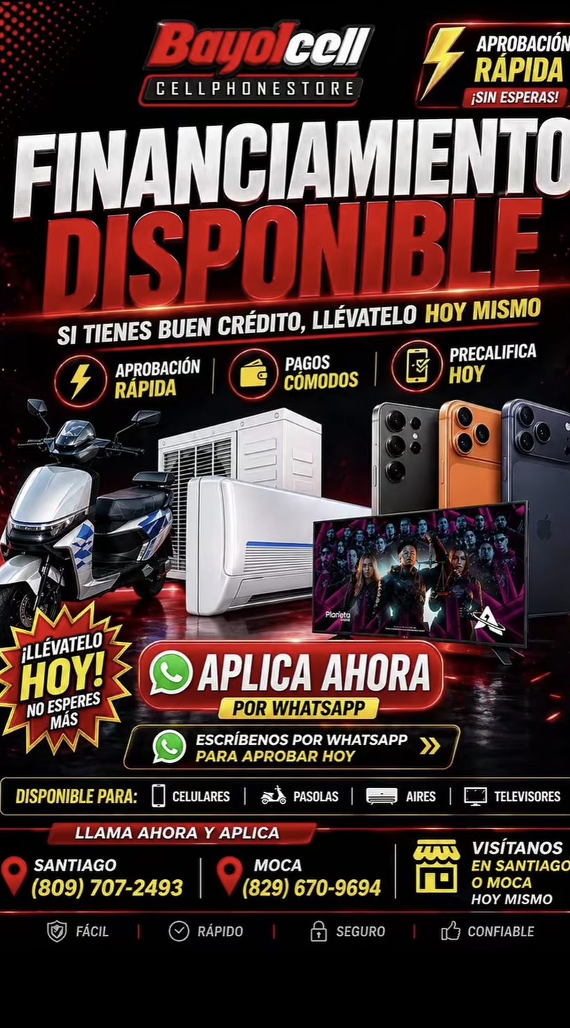 Financiamiento disponible Bayolcell